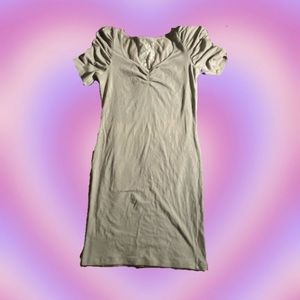 Poof Gray Mini Y2K Dress